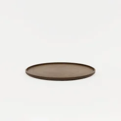 SAIKAI (Hasami) Wooden & Richlite Tray / Lid*Hrn126 - Tray / Lid Dark Brown O 10"