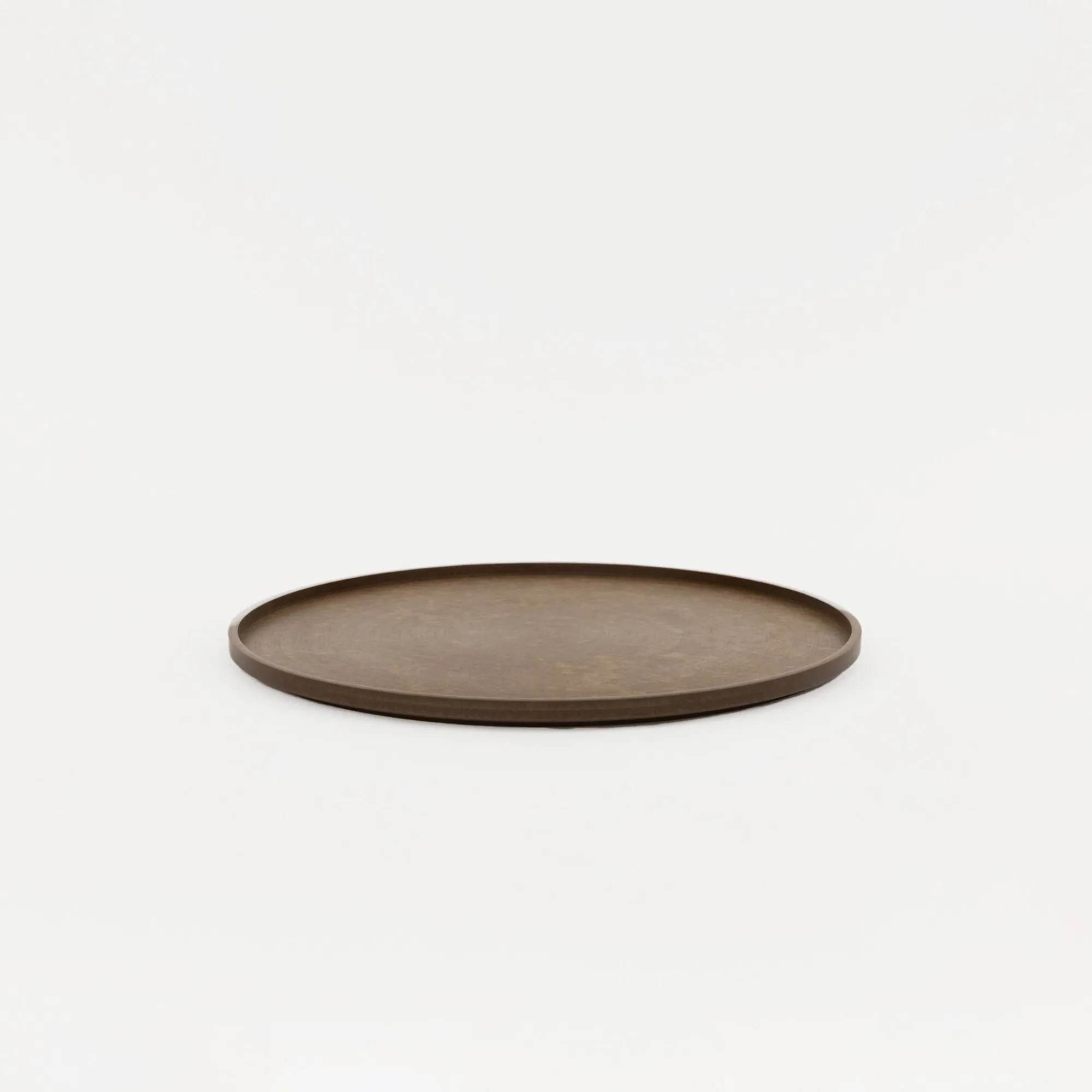 SAIKAI (Hasami) Wooden & Richlite Tray / Lid*Hrn126 - Tray / Lid Dark Brown O 10"