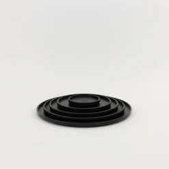 SAIKAI (Hasami) Wooden & Richlite Tray / Lid*Hrs125 - Tray / Lid Black O 8.5/8