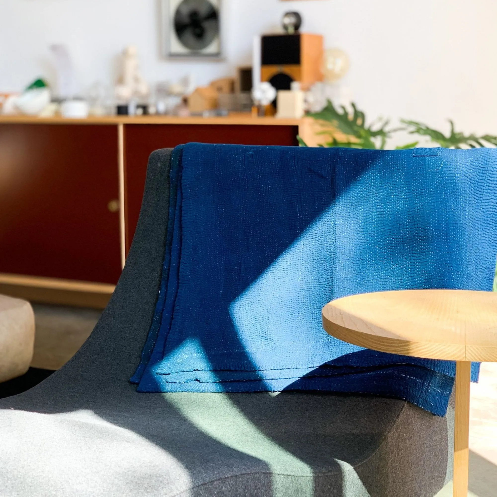TORTOISE-yellow paper Light Years Home Decor*Indigo Over Dye Blankets: Indigo