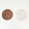 TORTOISE-yellow paper Office*Irose Leather Coasters
