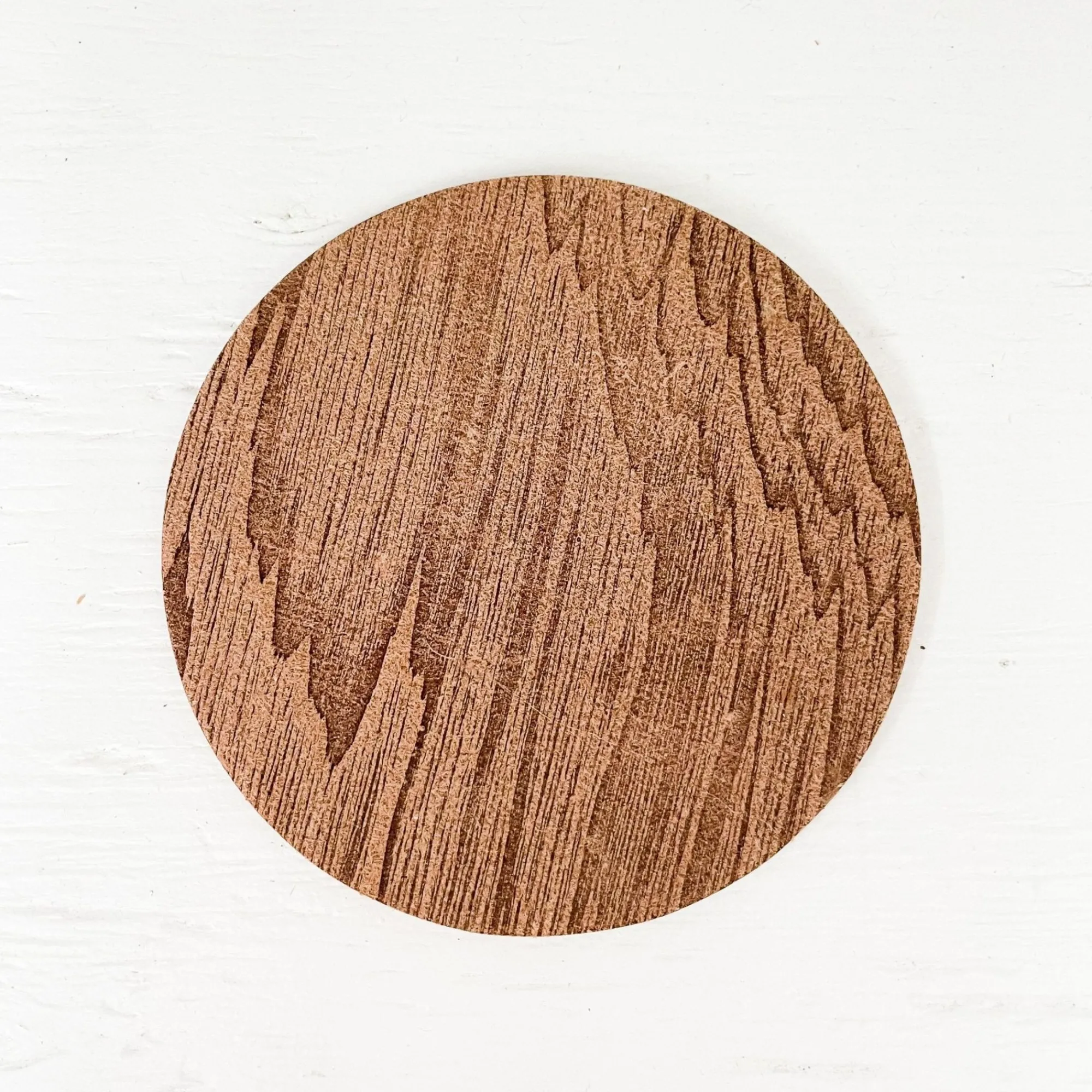 TORTOISE-yellow paper Office*Irose Leather Coasters