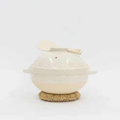 SAIKAI (Others) Cooking*Kamado-San Rice Cooker Donabe White- 3 Go