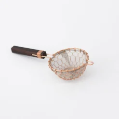 TORTOISE-yellow paper Kanaami-Tsuji Drinking*Kanaami-Tsuji Tea Strainers With Rosewood Handle