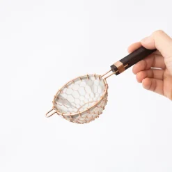 TORTOISE-yellow paper Kanaami-Tsuji Drinking*Kanaami-Tsuji Tea Strainers With Rosewood Handle