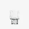 TORTOISE-yellow paper Kimura Glass Drinking*Kimura Crumple Stemmed Glass - Clear