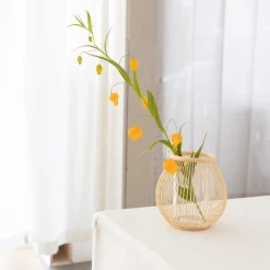 TORTOISE-yellow paper Kosuga Home Decor*Kosuga Bamboo Flower Vase - Tsubomi