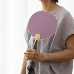 TORTOISE-yellow paper Kosuga Home Decor*Kosuga Bamboo Japanese Fan
