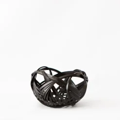 TORTOISE-yellow paper Kosuga Home Decor*Kosuga Bamboo Shikainami Baskets