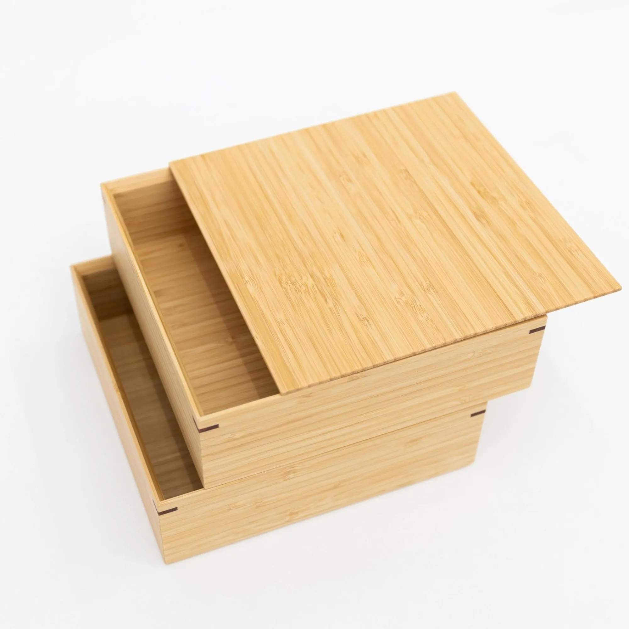 TORTOISE-yellow paper Kosuga Serving*Kosuga Bamboo Tiered Square Lunch Box Set
