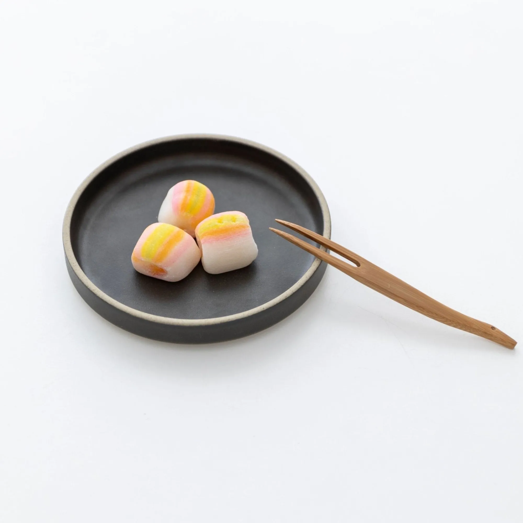 TORTOISE-yellow paper Kosuga Eating*Kosuga Bamboo Tsuru Dessert Forks