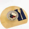 TORTOISE-yellow paper Kosuga Eating*Kosuga Half Moon Place Mat