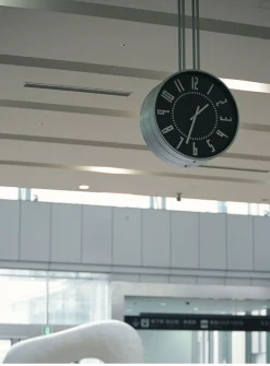 AC GEAR Home Decor*Lemnos Eki Sapporo Station Wall Clock [Til16-01 Bk]