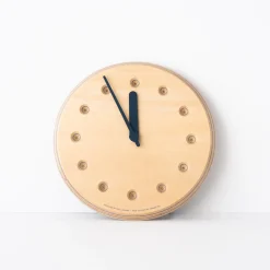 AC GEAR Home Decor*Lemnos Paper-Wood Dot Clock Navy Drl19