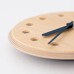 AC GEAR Home Decor*Lemnos Paper-Wood Dot Clock Navy Drl19