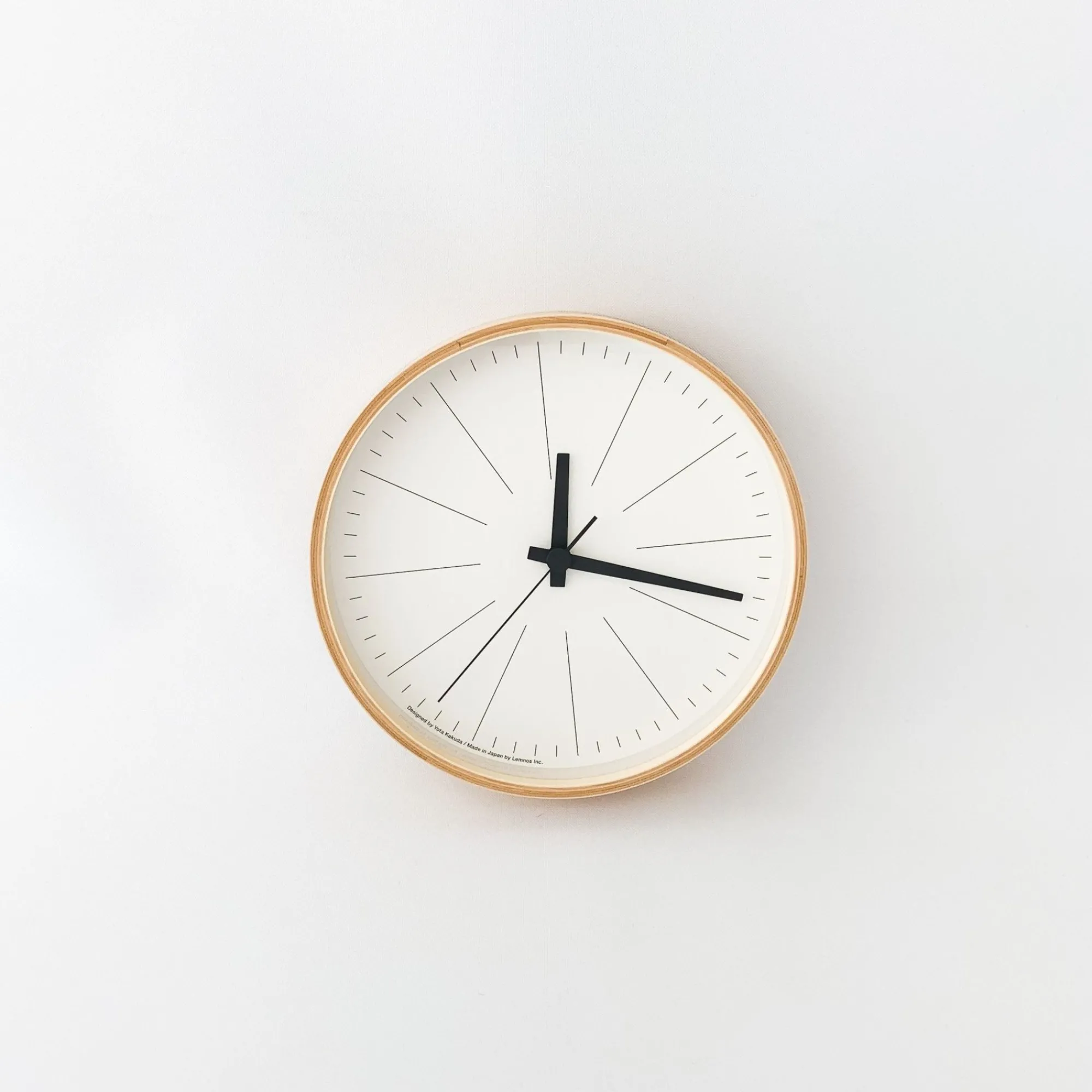 AC GEAR Home Decor*Lemnos Plywood Lines Clock Yk21-13