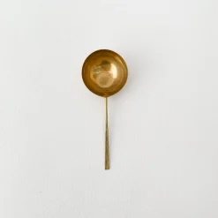 TORTOISE-yellow paper Lue Brass Drinking*Lue Brass Coffee/Tea Scooper