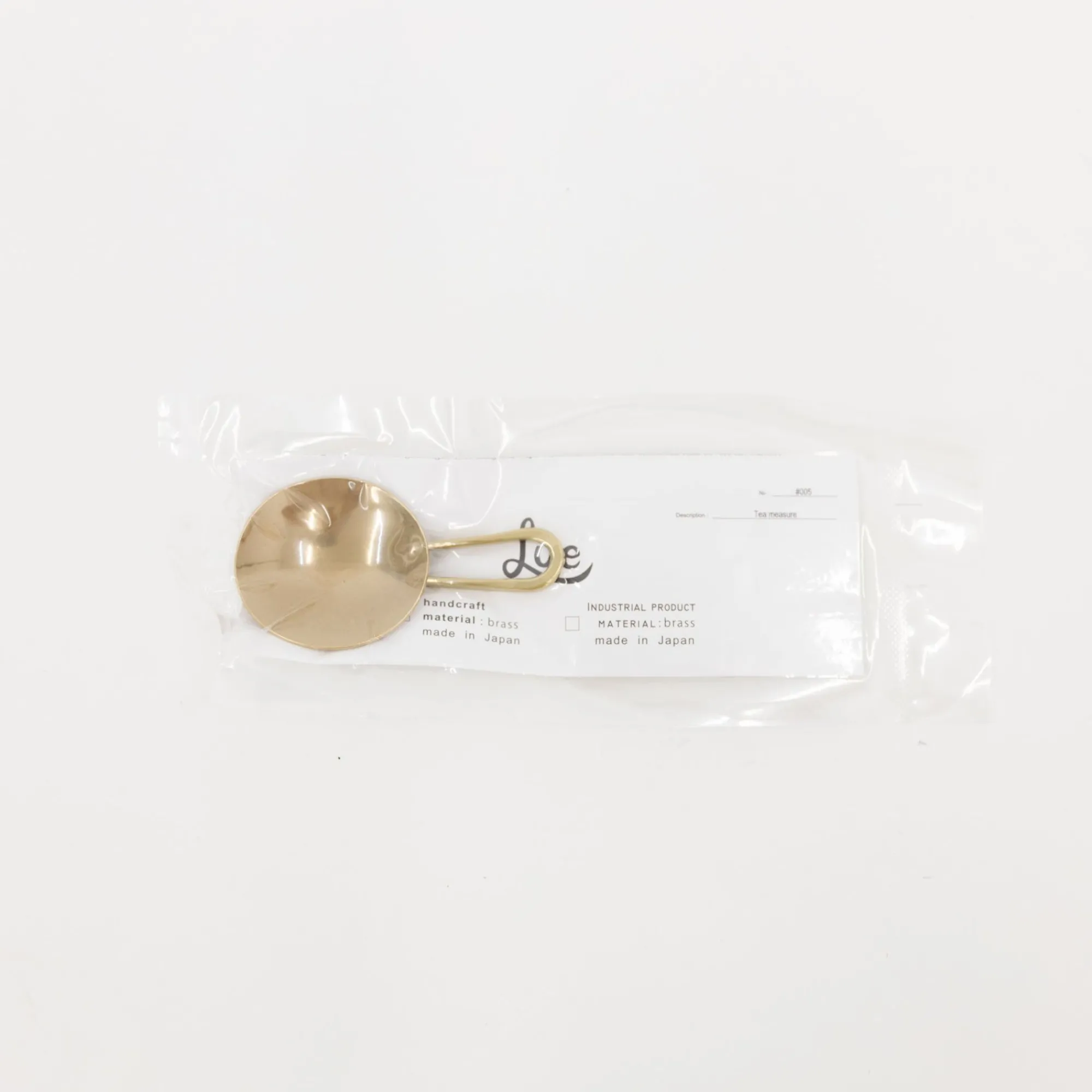 TORTOISE-yellow paper Lue Brass Drinking*Lue Brass Coffee/Tea Scooper