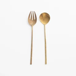 TORTOISE-yellow paper Lue Brass Eating*Lue Brass Flatware