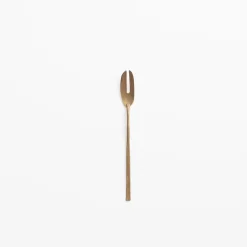 TORTOISE-yellow paper Lue Brass Eating*Lue Brass Flatware