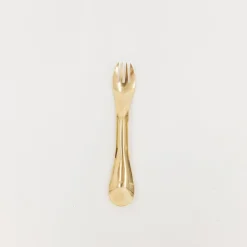 TORTOISE-yellow paper Lue Brass Eating*Lue Brass Flatware