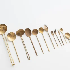 TORTOISE-yellow paper Lue Brass Eating*Lue Brass Flatware