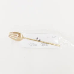 TORTOISE-yellow paper Lue Brass Eating*Lue Brass Flatware