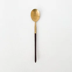TORTOISE-yellow paper Lue Brass Eating*Lue Brass Flatware