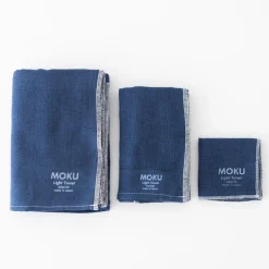 MORIHATA International Ltd. Co. Linens*Moku Light Towels - Navy