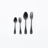SAIKAI (discontinued) Eating*Noda Horo Black Enamelware Utensils