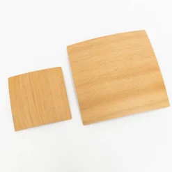 SAIKAI (Others) Serving*Orange Pine Natural Plywood Square Dish
