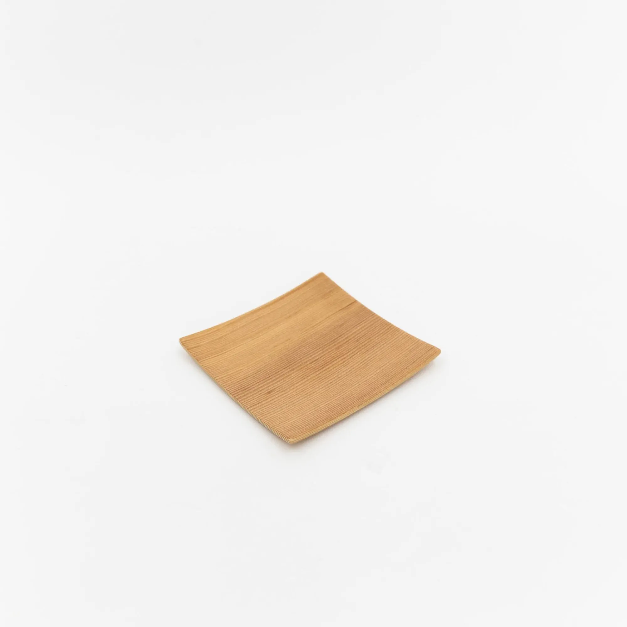 SAIKAI (Others) Serving*Orange Pine Natural Plywood Square Dish