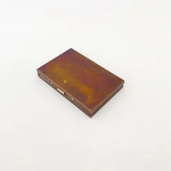 TORTOISE-yellow paper Office*Picus Brass Box Card Case