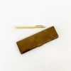 TORTOISE-yellow paper Office*Picus Brass Pen Case
