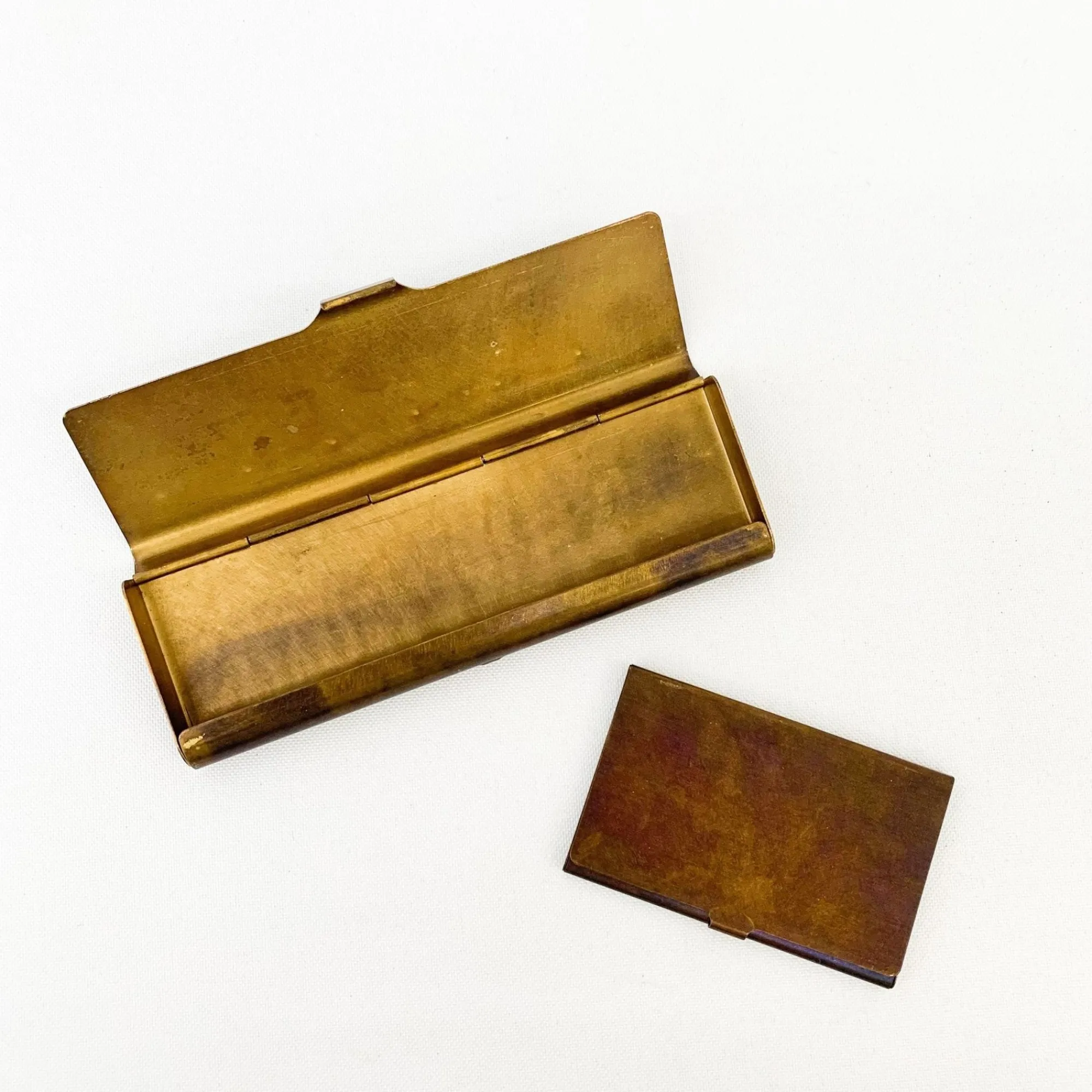 TORTOISE-yellow paper Office*Picus Brass Pen Case