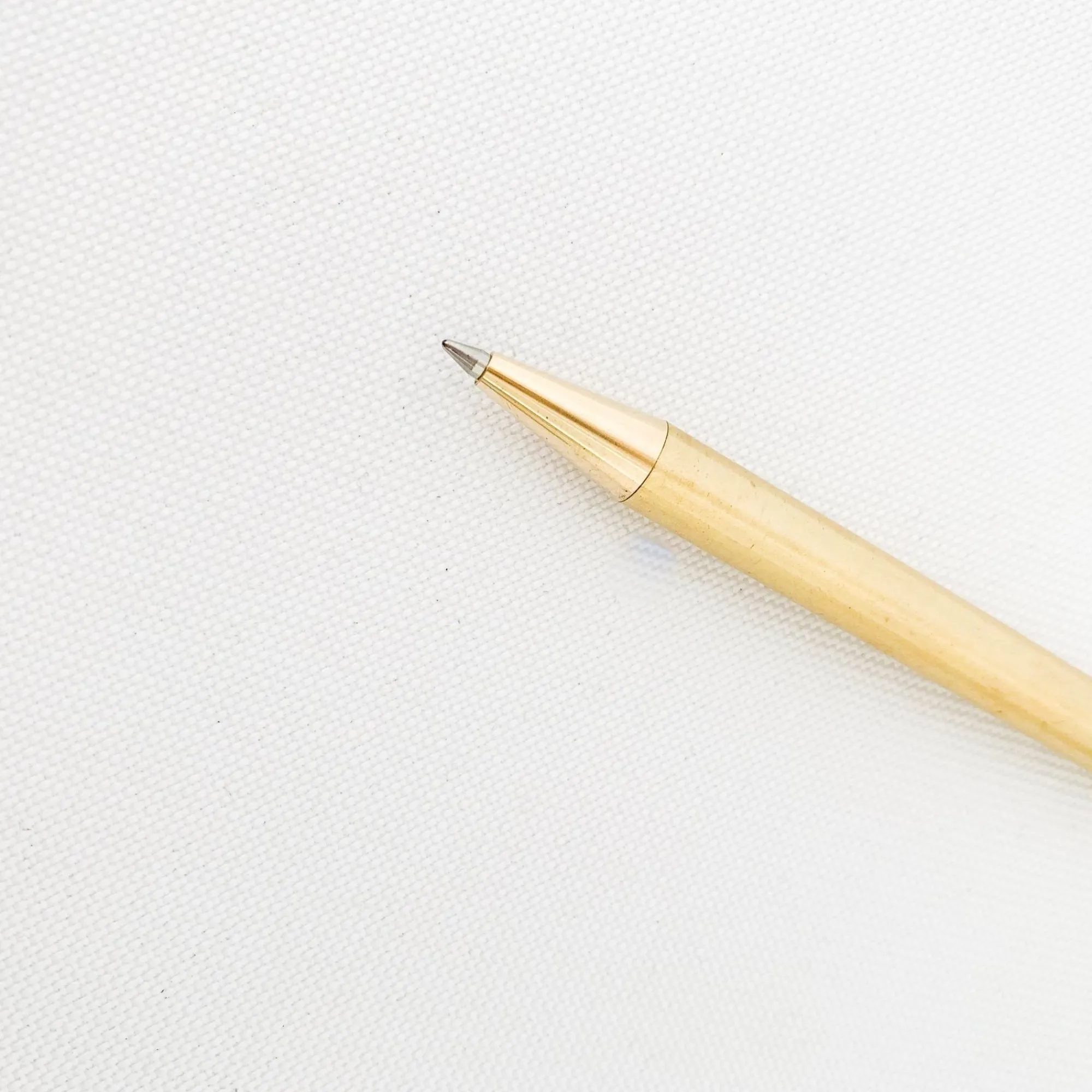 TORTOISE-yellow paper Office*Picus Brass Retractable Pen