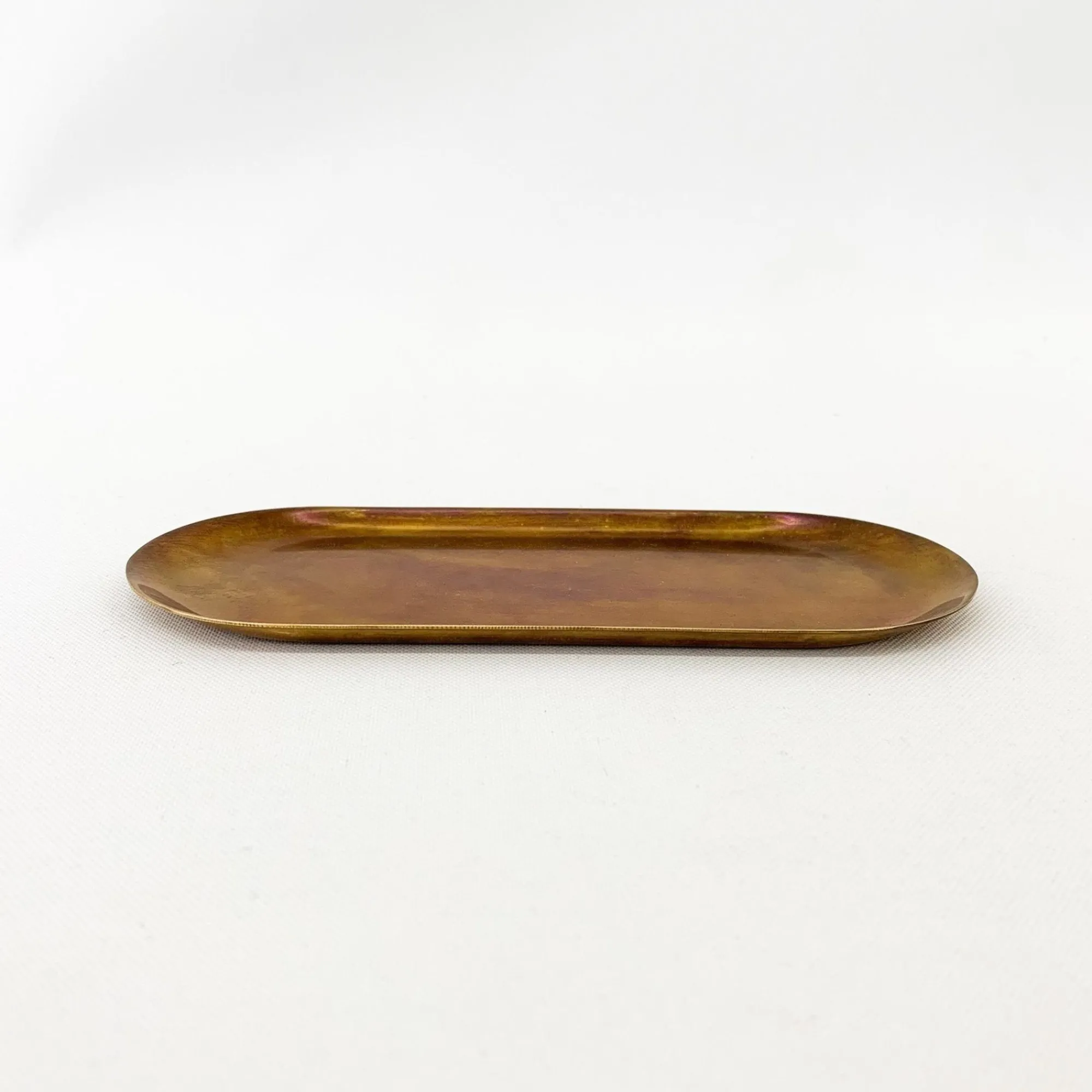 TORTOISE-yellow paper Home Decor*Picus Brass Tray With Rust