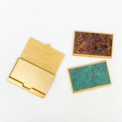 TORTOISE-yellow paper Office*Picus Corrosion Card Case