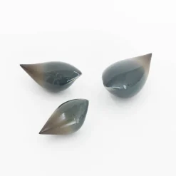 TORTOISE-yellow paper Home Decor*Rie Ito'S Ceramic Oval Birds