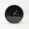 AC GEAR Home Decor*Riki Steel Clock Black Wr17-10