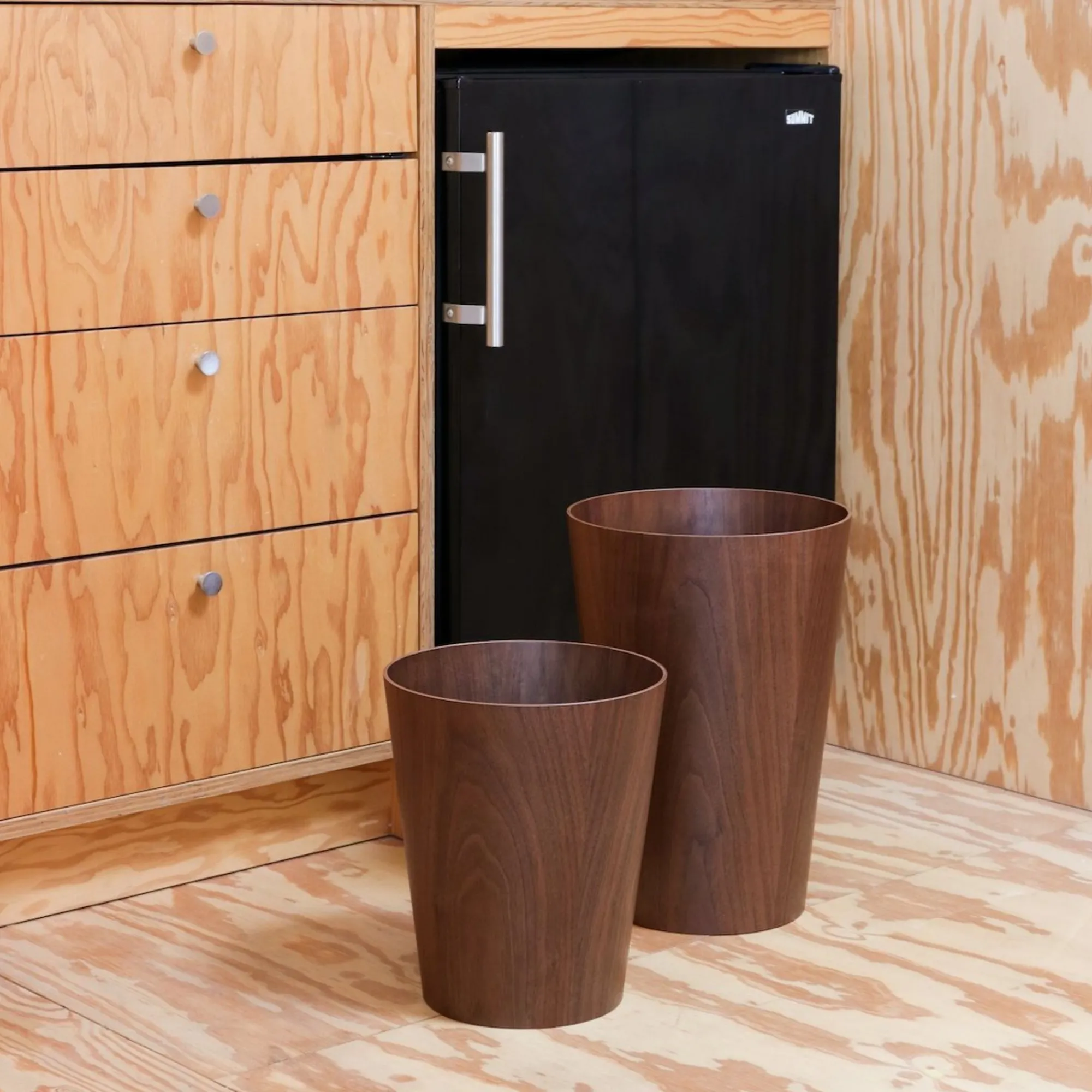 SAIKAI (Others) Home Decor*Saito Walnut Wastebasket