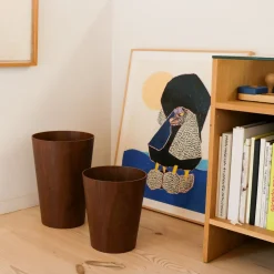 SAIKAI (Others) Home Decor*Saito Walnut Wastebasket