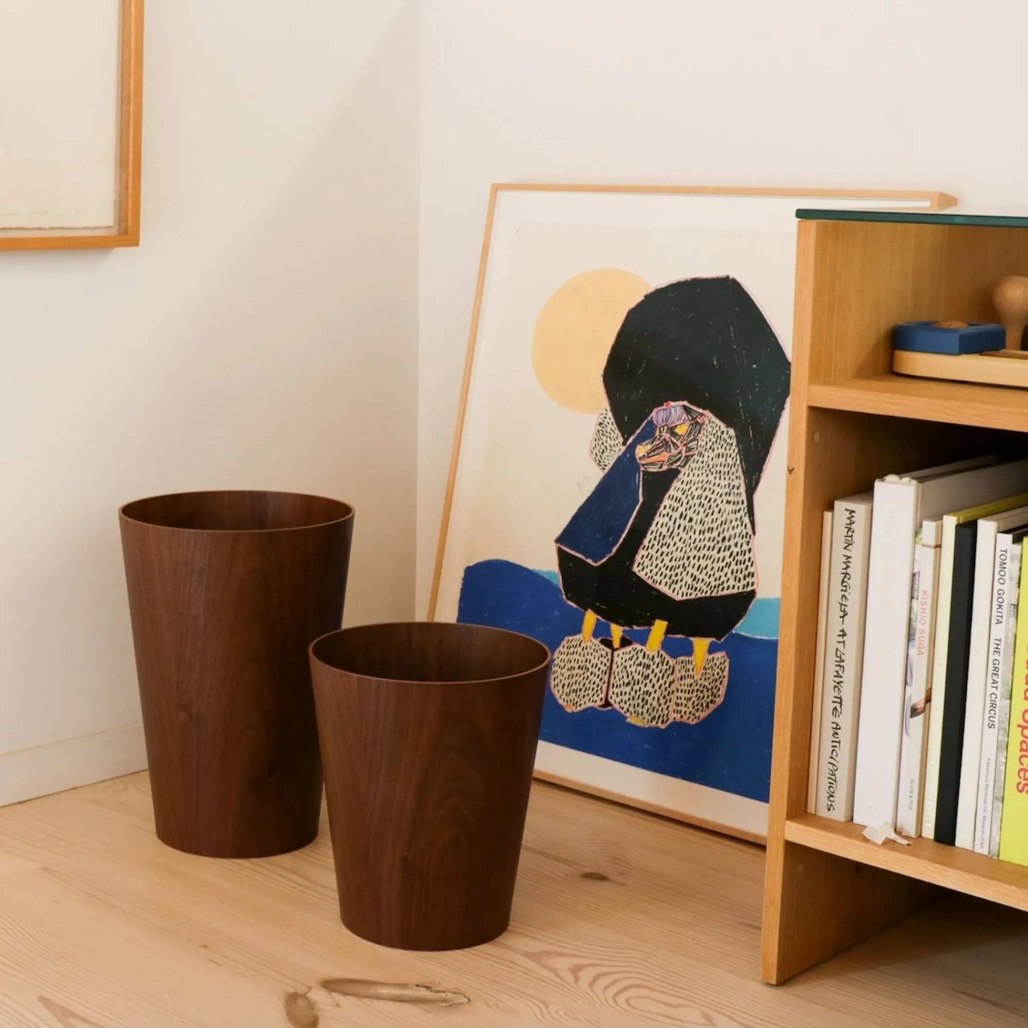 SAIKAI (Others) Home Decor*Saito Walnut Wastebasket