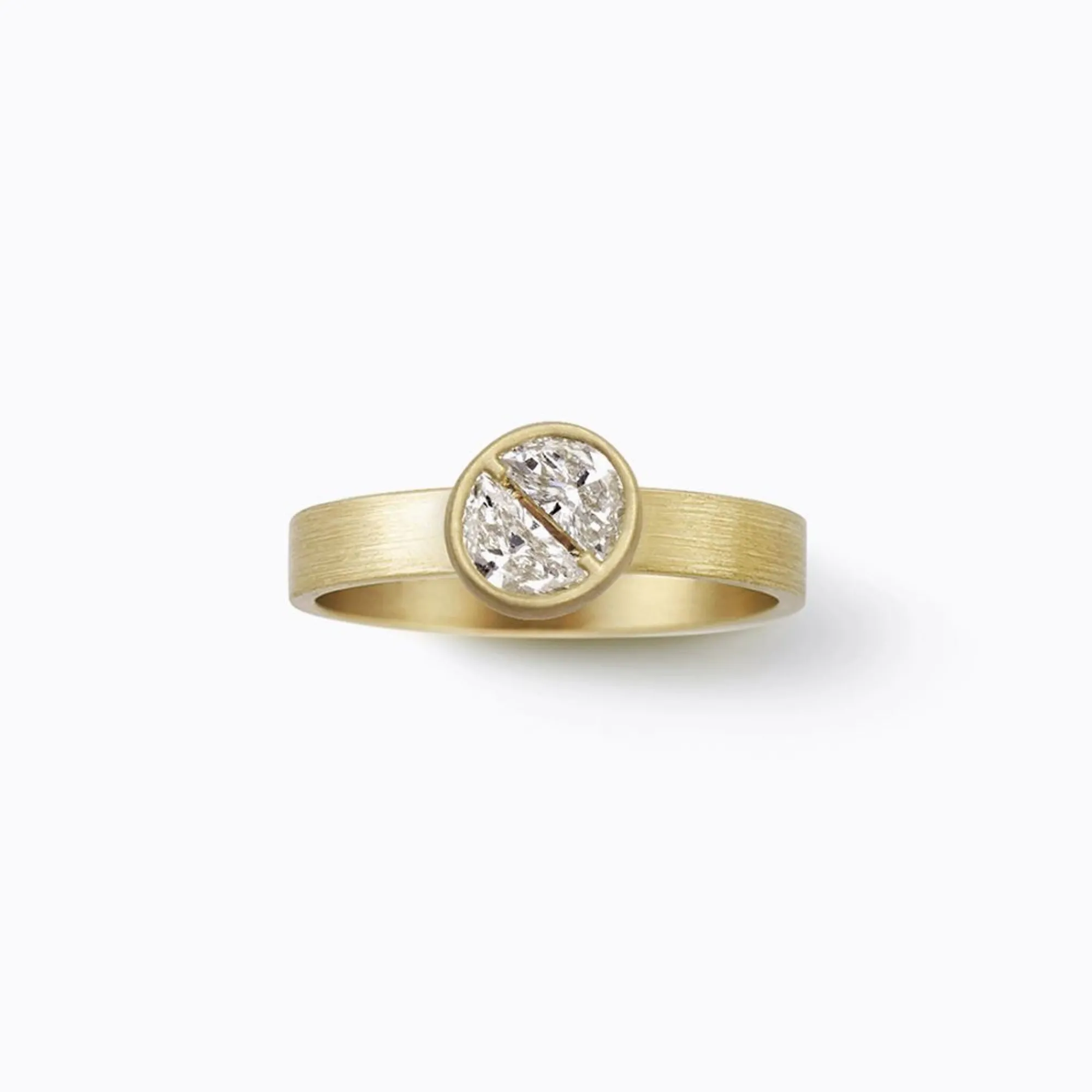 Tortoise-Shihara Jewelry*Shihara Align Half Round Diamond Ring 01