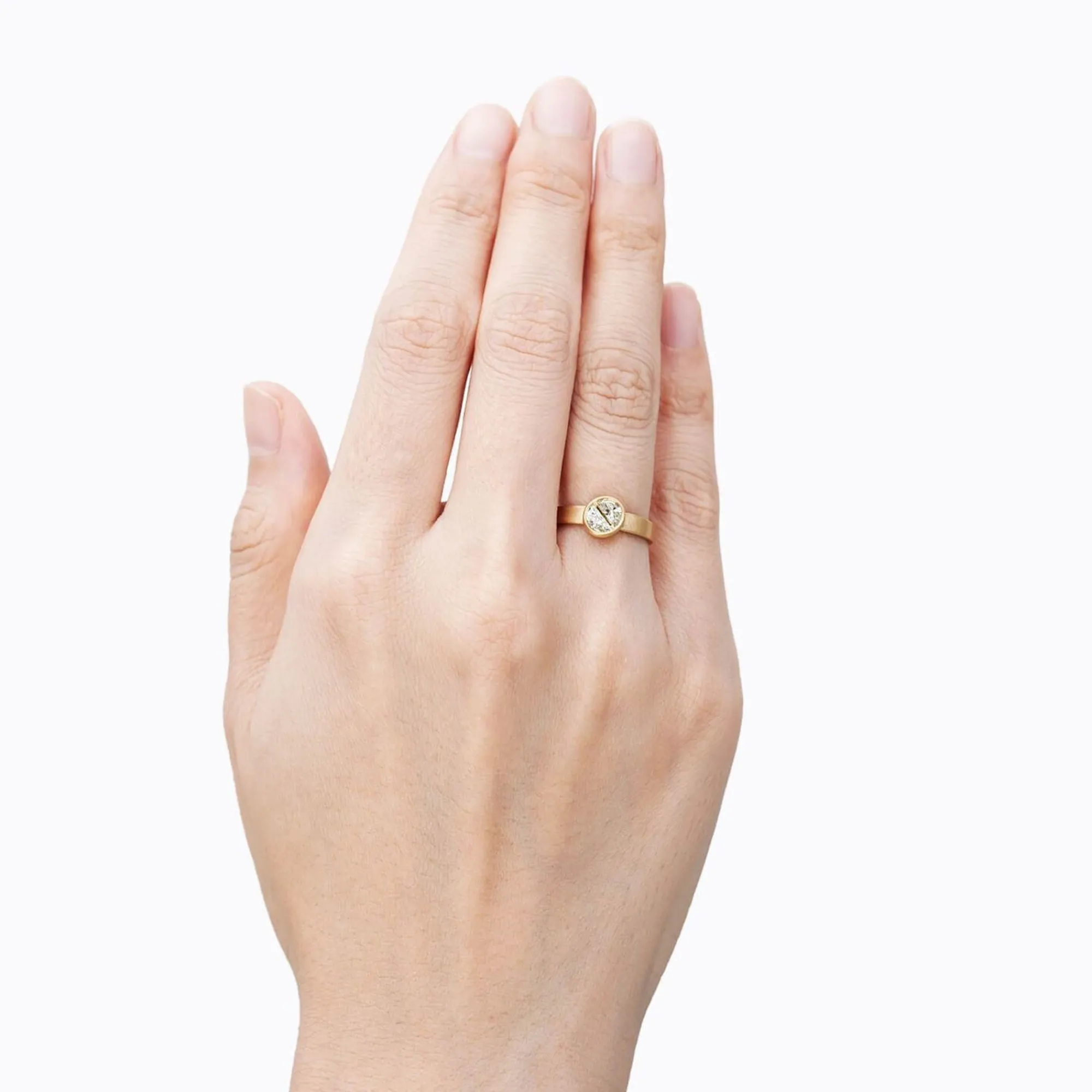 Tortoise-Shihara Jewelry*Shihara Align Half Round Diamond Ring 01