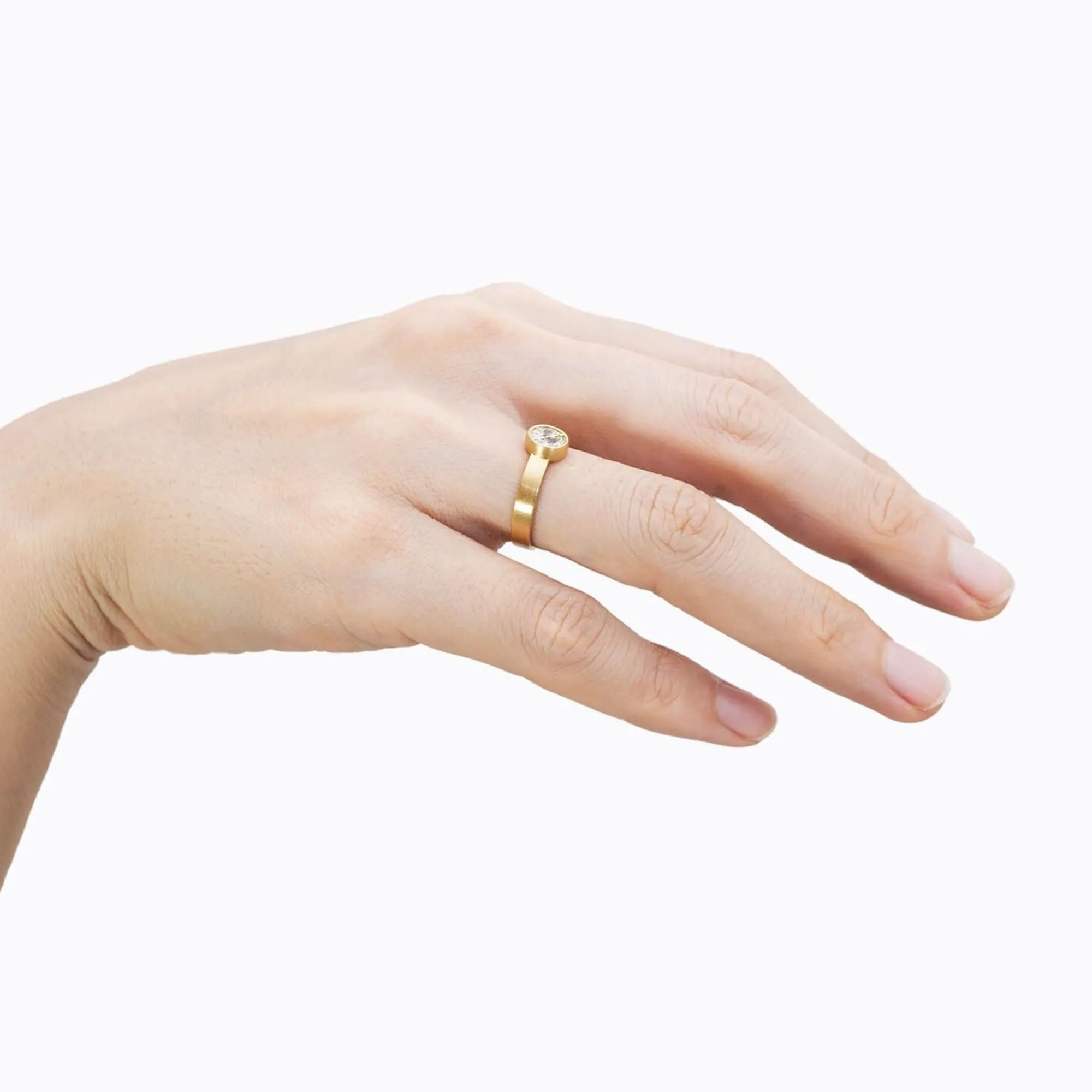 Tortoise-Shihara Jewelry*Shihara Align Half Round Diamond Ring 01