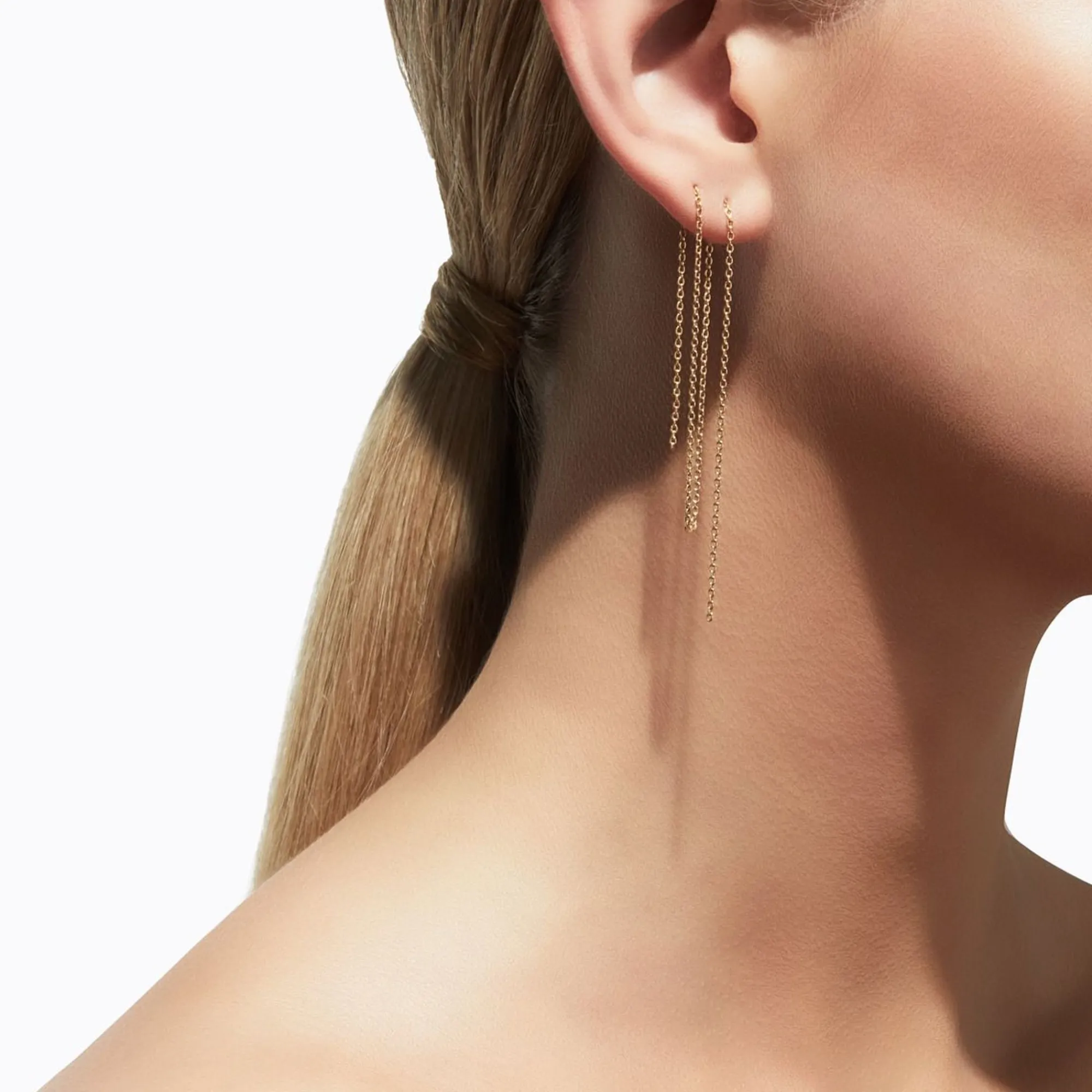 Tortoise-Shihara Jewelry*Shihara Chain Earrings 250 (Pair)
