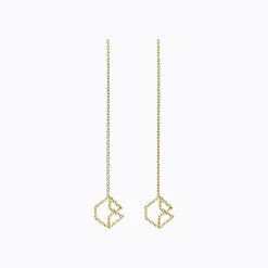 Tortoise-Shihara Jewelry*Shihara Chain Earrings 04S (Pair)