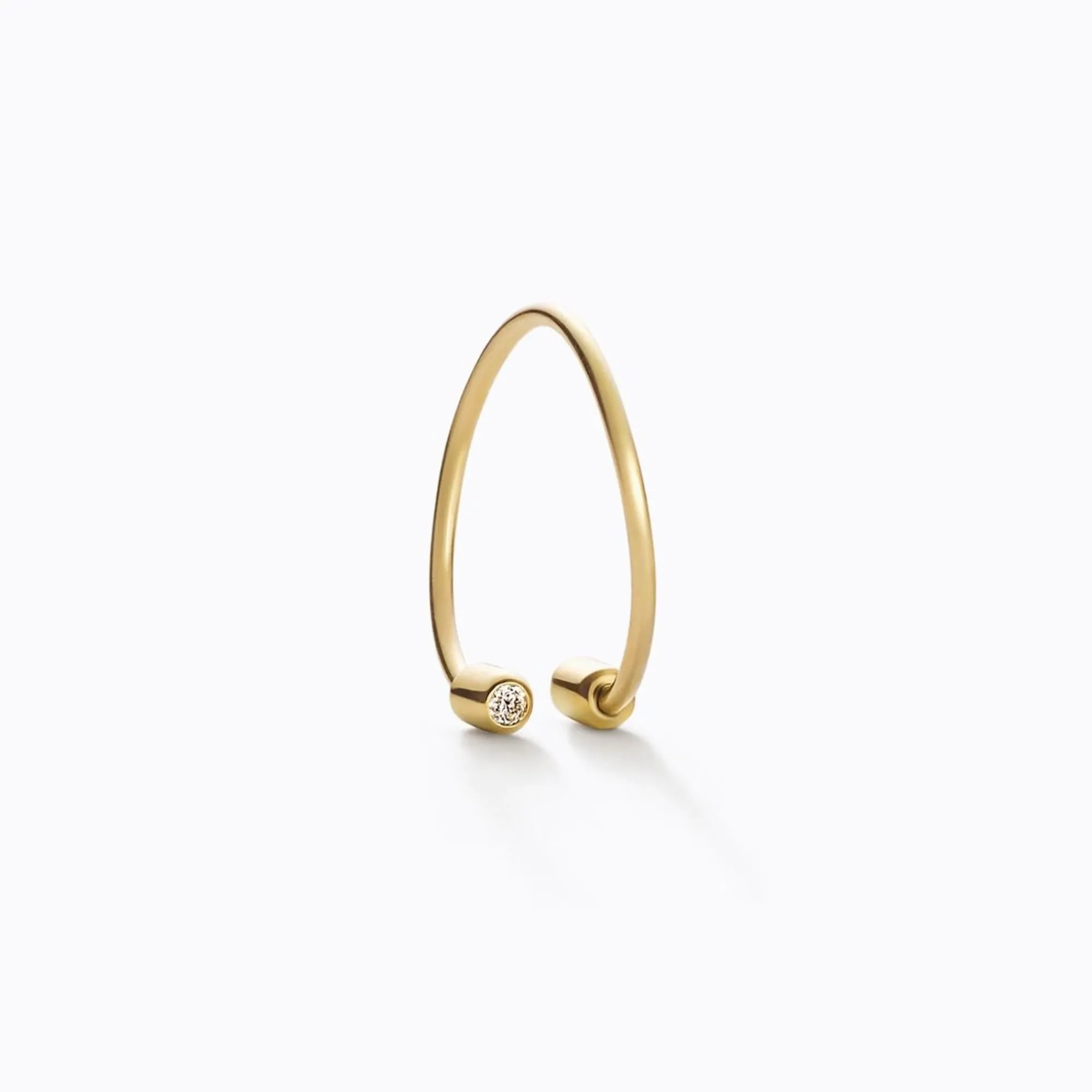 Tortoise-Shihara Jewelry*Shihara Diamond Twist Round Earring 01