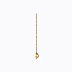 Tortoise-Shihara Jewelry*Shihara Half Pearl Chain Earring 90°